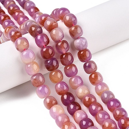 Dyed Natural White Jade Beads Strands G-T138-D07-1