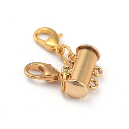 Alloy Magnetic Slide Lock Clasps LS-X-PALLOY-YW0001-18G-1