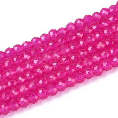 Imitation Jade Glass Beads Strands GLAA-T028-3mm-11I-1