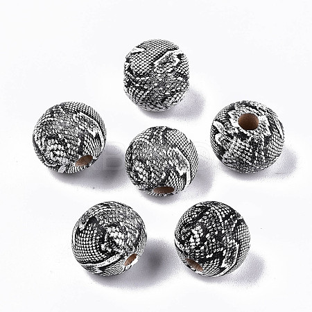 Natural Wooden Beads LS-X-WOOD-R270-08-1