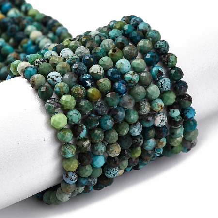 Natural HuBei Turquoise Beads Strands G-B130-A01-02-1