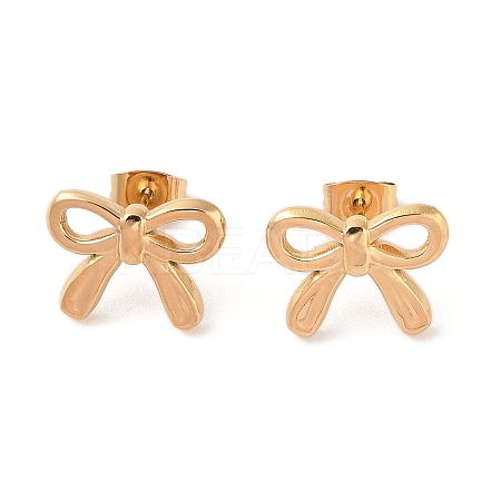 304 Stainless Steel Stud Earrings EJEW-S227-30G-05-1