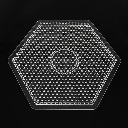 Hexagon ABC Pegboards used for 5x5mm DIY Fuse Beads X-DIY-S002-24-1