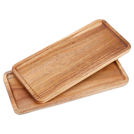 Acacia Wooden Serving Trays AJEW-WH0455-193B-1