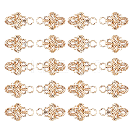 20Pcs Knot Zinc Alloy Adjustable Jean Button Pins FIND-FH0017-91G-1