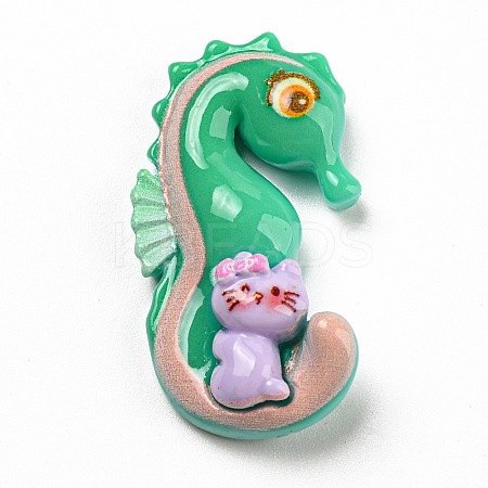 Cute Opaque Resin Cabochons LS-RESI-Q220-03B-1