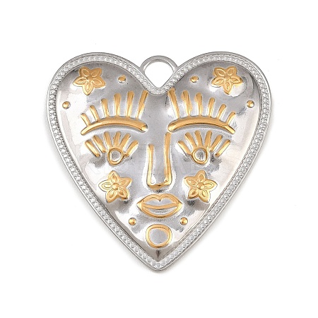 304 Stainless Steel Pendants X-STAS-P429-01A-A-1