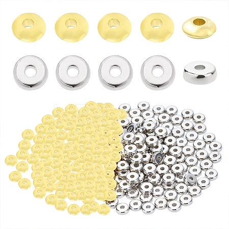   600Pcs 2 Colors CCB Plastic Spacer Beads CCB-PH0001-15-1