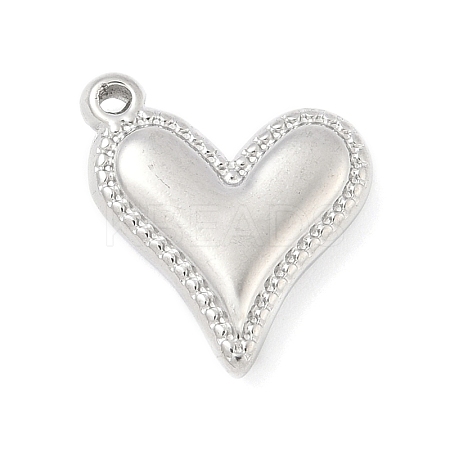 304 Stainless Steel Heart Pendants STAS-R162-01P-01-1