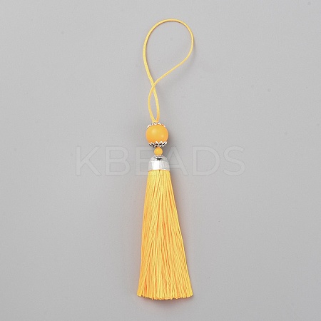 Polyester Tassel Big Pendants Decorations HJEW-TAC0019-01C-1