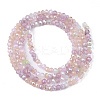 Electroplate Glass Beads Strands EGLA-S192-001A-B02-2
