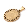 PVD Vacuum Plating 304 Stainless Steel Pendants STAS-M068-11A-G-2