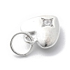 925 Sterling Silver Cubic Zirconia Pendants STER-Q001-03S-02-2