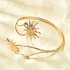 304 Stainless Steel Arm Cuff Bangles for Women BJEW-B152-01G-A-4