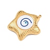 Printed 304 Stainless Steel Pendants STAS-C146-09G-04-2