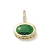 Brass Pave Cubic Zirconia Pendants CU-CBA6980-07G-G-1