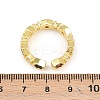 Brass Micro Pave Cubic Zirconia Cuff Rings for Women RJEW-Z113-46G-3