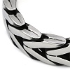 304 Stainless Steel Cuban Link Chain Bracelets for Men BJEW-B102-04AS-2