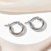 304 Stainless Steel Hoop Earrings for Women EJEW-A159-01P-2