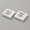 Square Food Grade Eco-Friendly Silicone Focal Beads SIL-SZC0005-21A-42-2