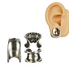 U-Shaped Brass and Alloy Ear Tunnels FS-WG0A997-06-2