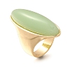 Resin Horse Eye Finger Rings LS-RJEW-R006-01G-04-4