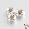 Rondelle 925 Sterling Silver Spacer Beads STER-N013-01C-2