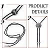 2Pcs 2 Colors PU Leather Bolo Tie NJEW-AN0001-61-3