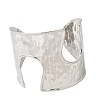 Hammered 304 Stainless Steel Open Cuff Bangles BJEW-K264-04P-4