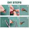 Brass Snap on Bails Set KK-SC0002-58-4