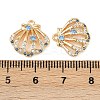Brass Micro Pave Cubic Zirconia Charms X-KK-F906-13G-3