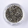 Electroplate Glass Cylinder Beads SEED-Q036-01A-B03-2
