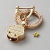 DIY Alloy Rhinestone Spring Gate Rings Keychains FIND-TAC0027-26A-G-2