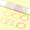 28Pcs 7 Colors Iron Spring Chains Stretch Bracelets BJEW-FS0001-09-8