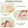 14 Pairs 5 Colors Foam & Silicone T Shape Heel Sticker AJEW-GA0007-73-4