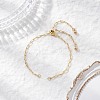 Adjustable Brass Paperclip Chain Slider Bracelet Making X-BJEW-JB01381-1