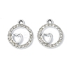 Alloy Crystal Rhinestone Pendants ALRI-T012-01B-P-1