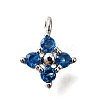Brass Micro Pave Cubic Zirconia Pendants KK-D356-07A-P-1