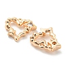 Brass Micro Pave Cubic Zirconia Pendants KK-E090-06G-2