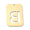 Ion Plating(IP) 304 Stainless Steel Pendants STAS-K216-49B-G-3