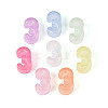 Luminous Frosted Transparent Acrylic Beads TACR-T029-21D-1