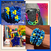 800Pcs Opaque Plastic Beads KY-SP0001-47H-6