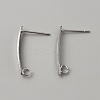 Brass Stud Earring Findings FIND-WH0110-705-1