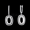 Trendy 925 Sterling Silver Hoop Earrings EJEW-BB20943-B-8
