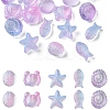 25Pcs 5 Style Ocean Themed Transparent Glass Beads Sets GLAA-YW0003-40H-1