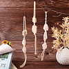 3Pcs 3 Style Irregular Gemstone Hanging Pendant Decoration HJEW-EL0001-09-5