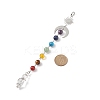 7 Chakra Gemstone Beaded Pendant Decorations HJEW-JM00797-02-2