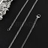 Non-Tarnish 304 Stainless Steel Curb Chain Necklaces NJEW-L162-01C-P-4