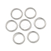 Tarnish Resistant 304 Stainless Steel Open Jump Rings X-STAS-J013-10x1mm-01-1