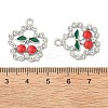 Alloy Crystal Rhinestone Pendants FIND-C087-04B-P-3